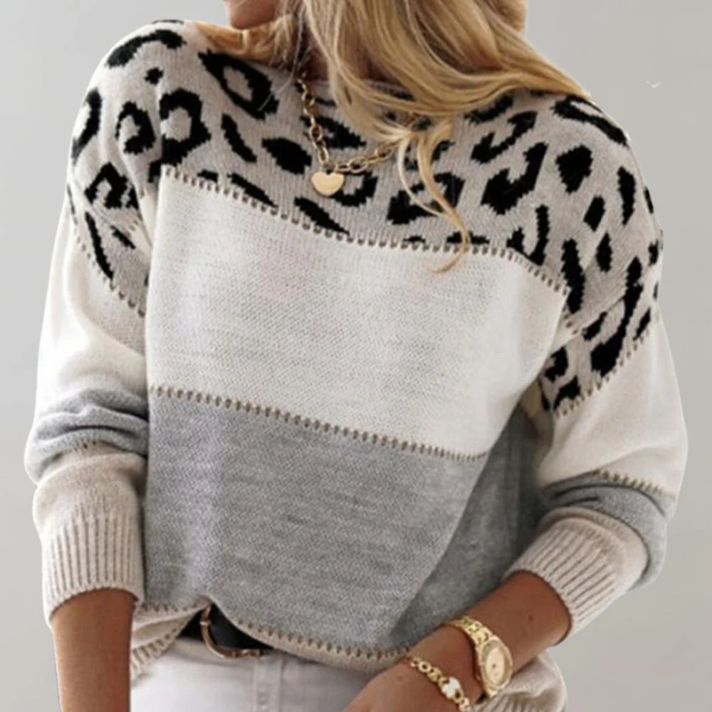 Addison | Trendy and Comfortable Leopard Sweater - Image 3