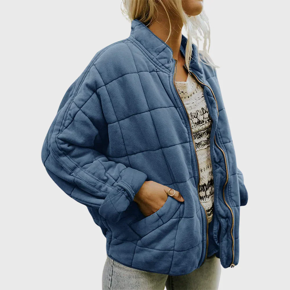 Amy | Quilted jacket with an elegant oversized look - Image 3