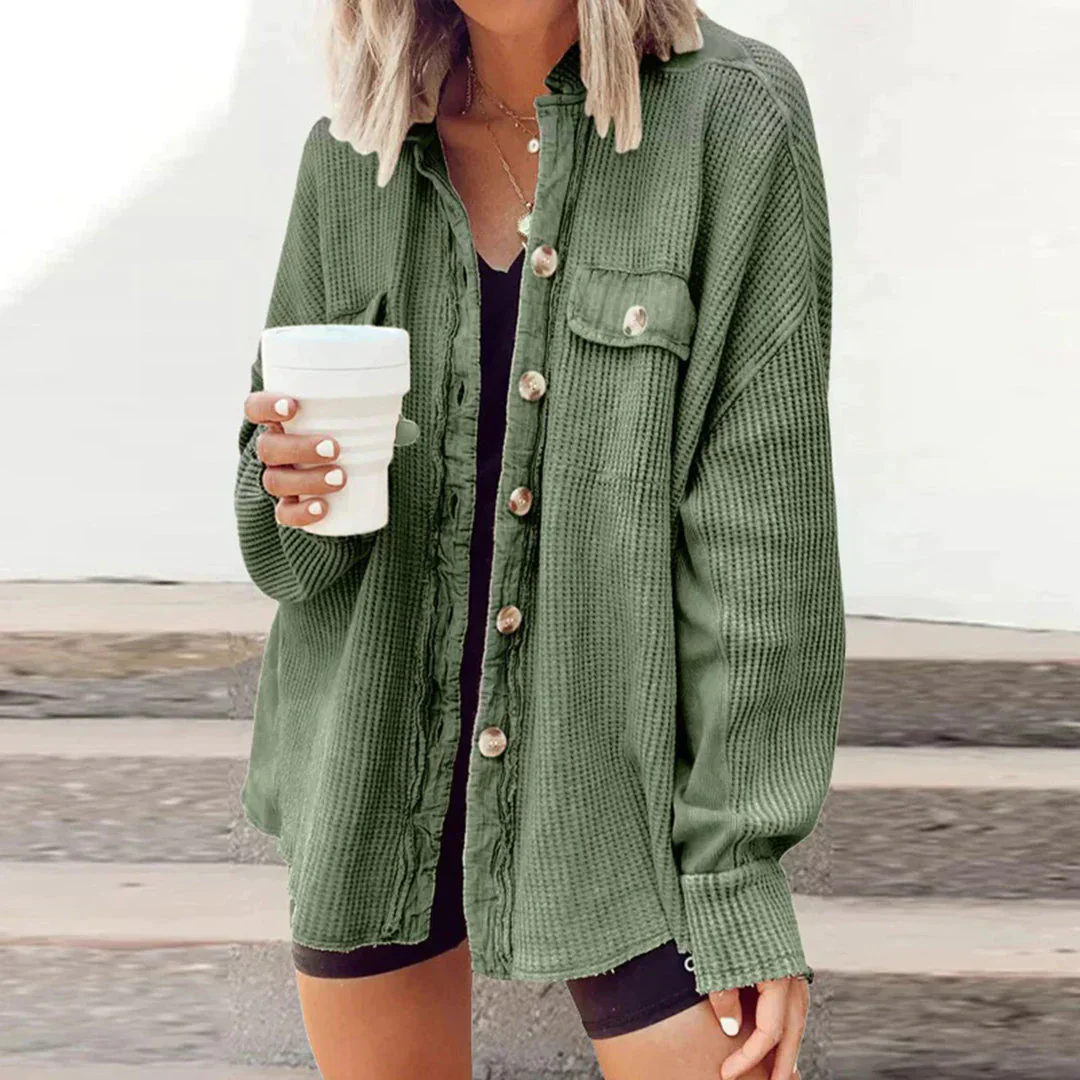 Catherine | Loose shirt jacket for women - Image 3