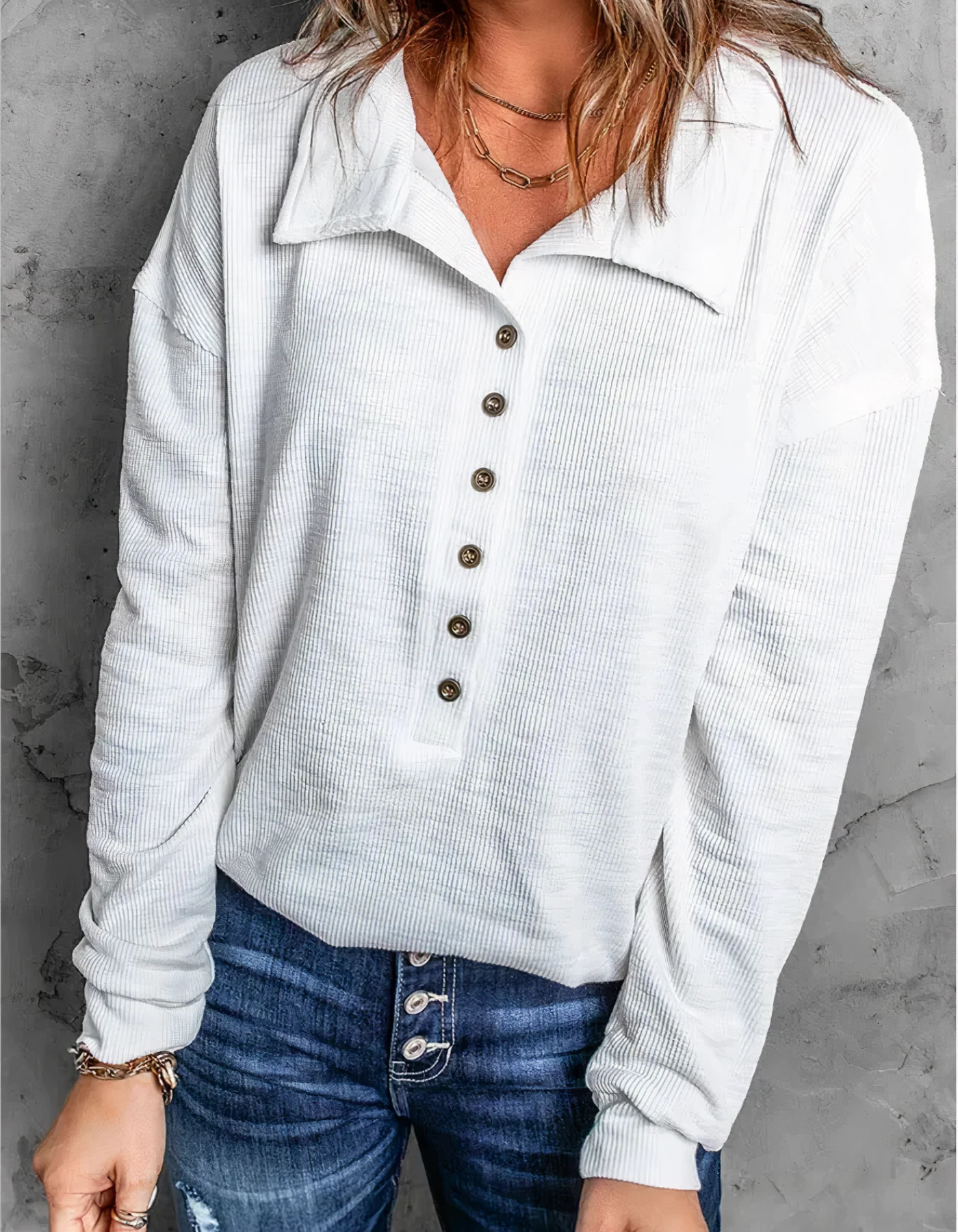 Eileen | Long sleeve polo shirt for women - Image 3