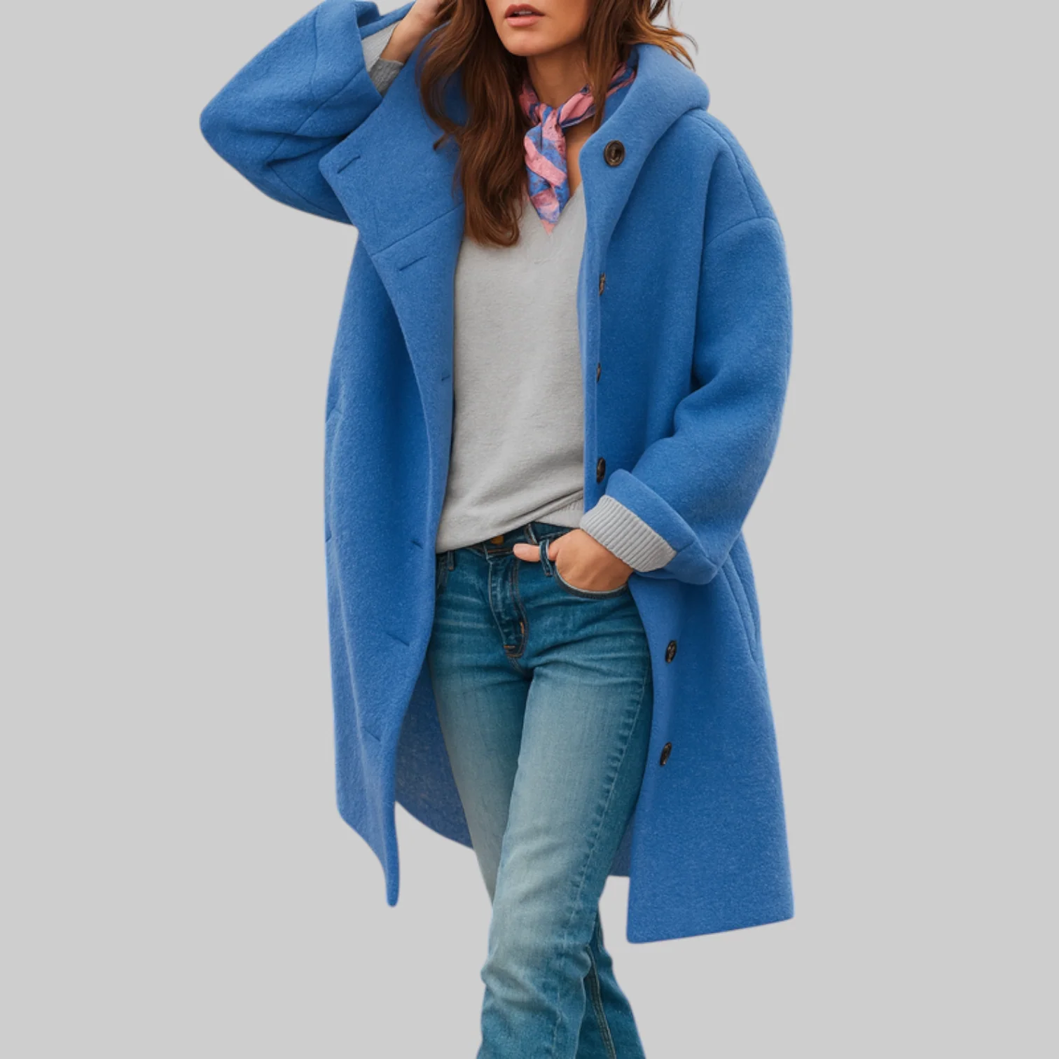 Freja | Cozy, mid-length everyday coat - Image 3