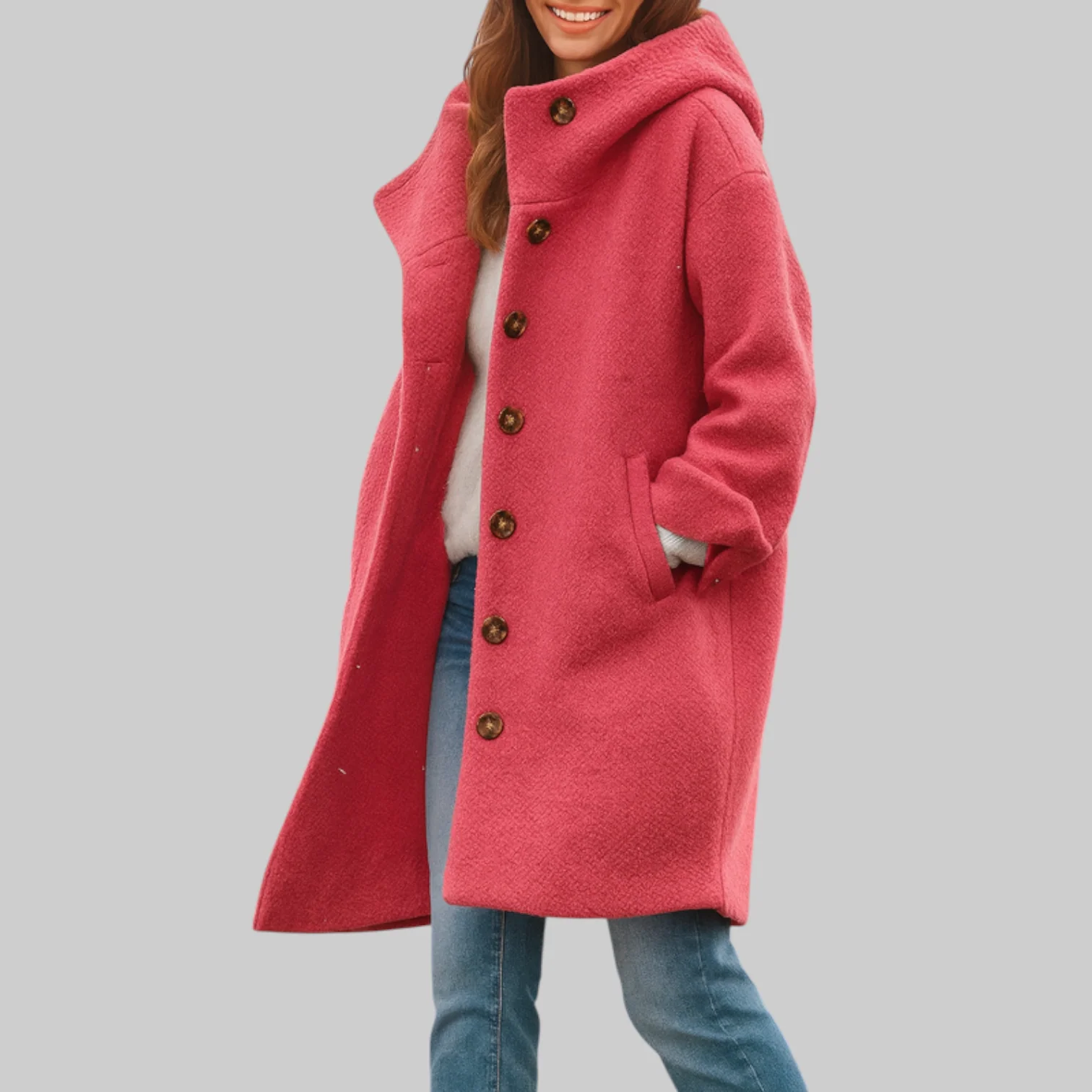 Freja | Cozy, mid-length everyday coat - Image 6