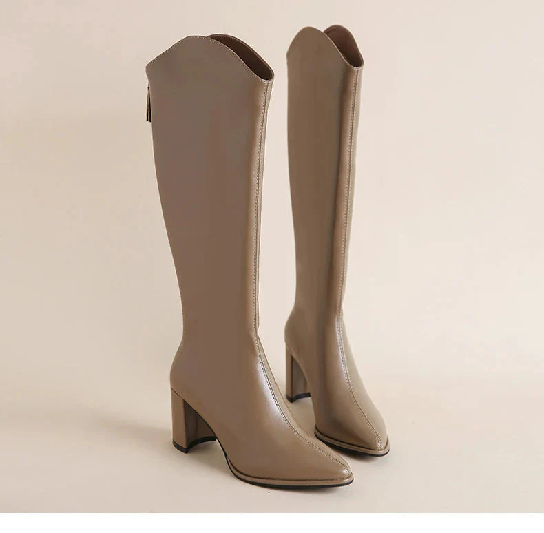 Liliana | Elegant women's boots with zipper and high heel - Image 15