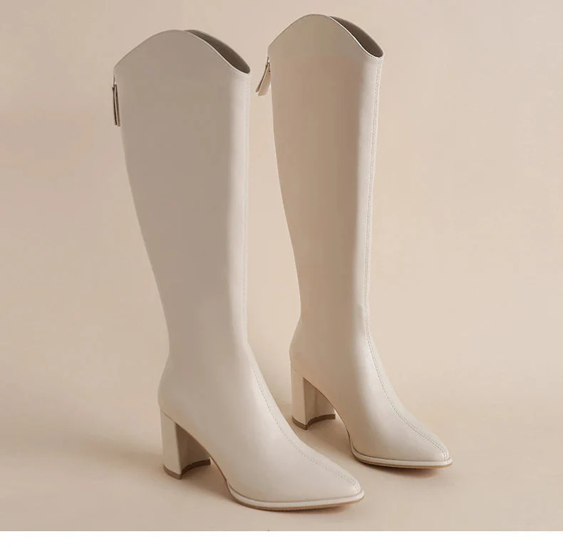 Liliana | Elegant women's boots with zipper and high heel - Image 17