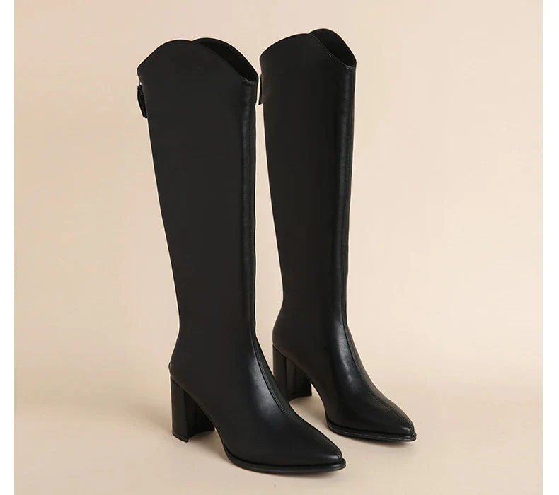 Liliana | Elegant women's boots with zipper and high heel - Image 18